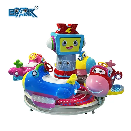 Парк развлечений Fun Flight Детская мини-карусель на 4 человек Веселая карусель Качели